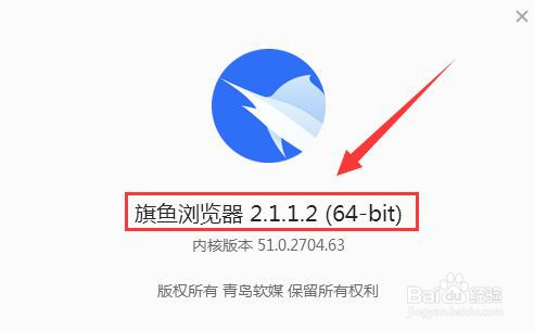 旗鱼浏览器怎样查看版本信息