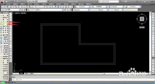 如何在CAD墙线中插入窗部件