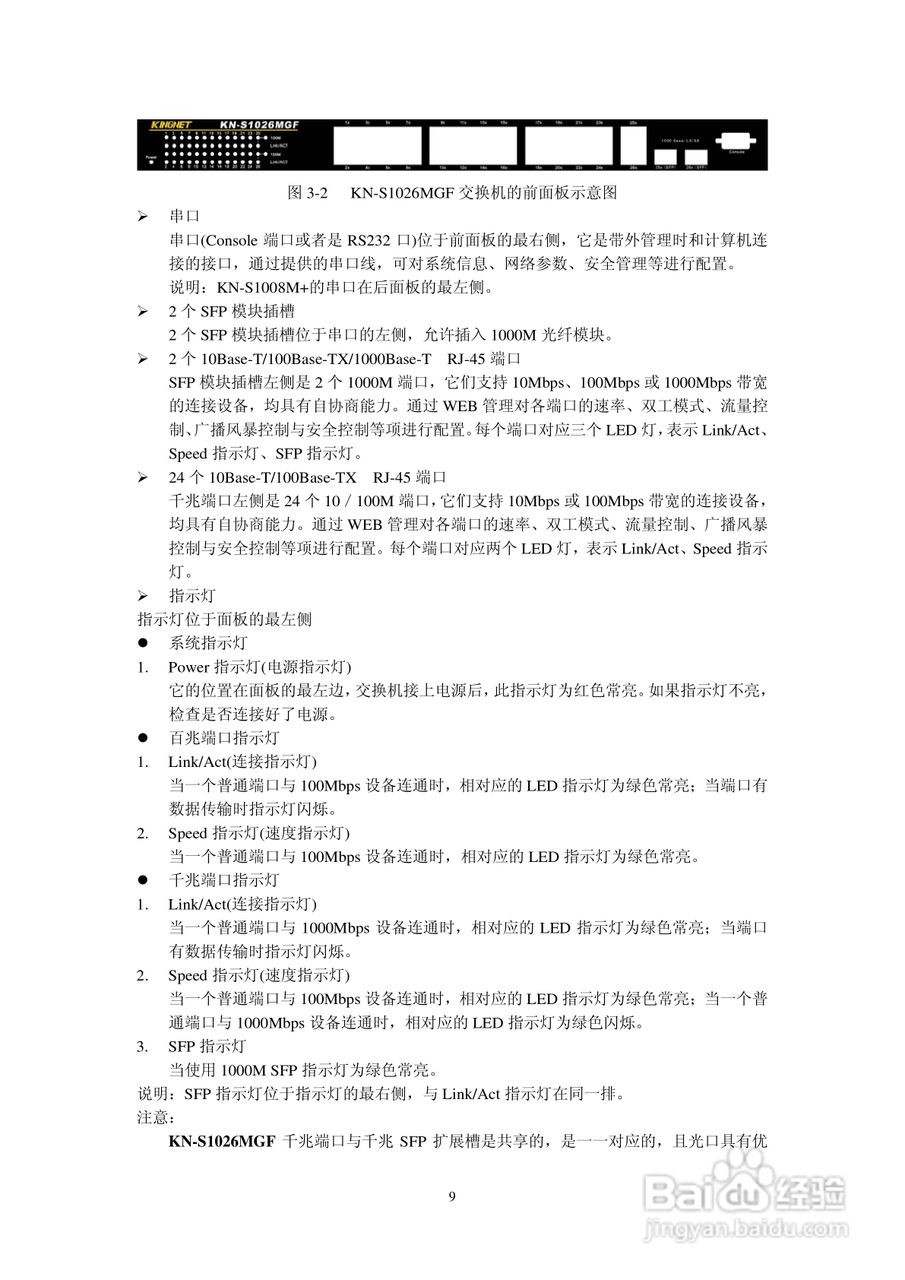 KN-S1026MGF以太网交换机使用说明书:[1]