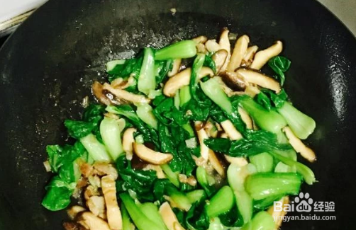 香菇青菜的做法