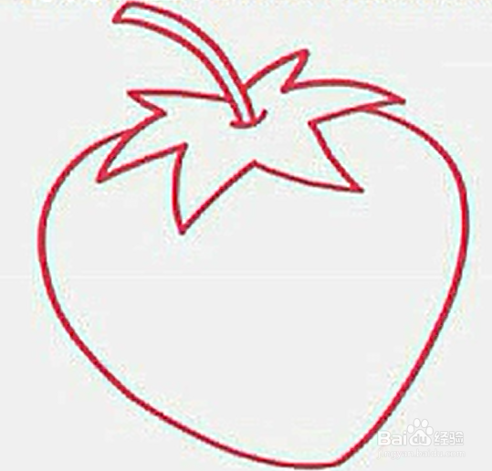 怎么画草莓-简笔画（8）