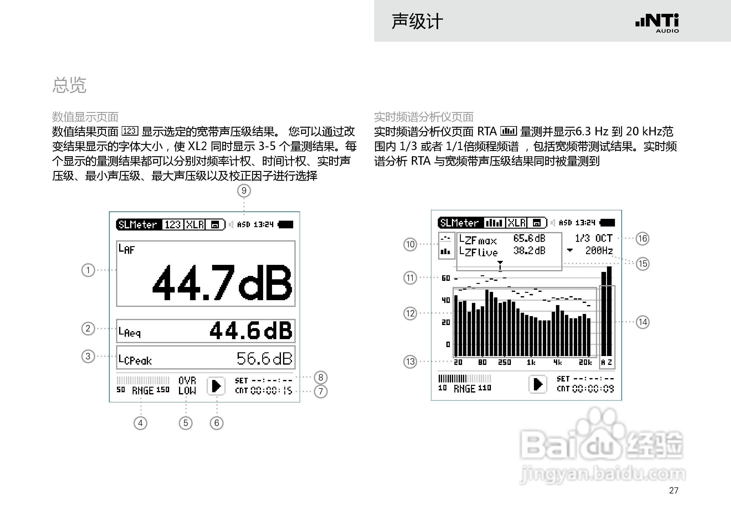 NTI AUDIO XL2手持便携式音频分析仪操作手册:[3]