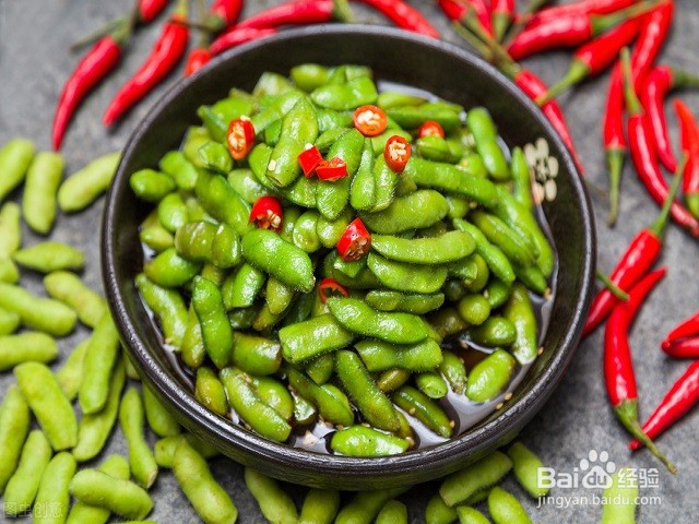 凉拌毛豆怎么做