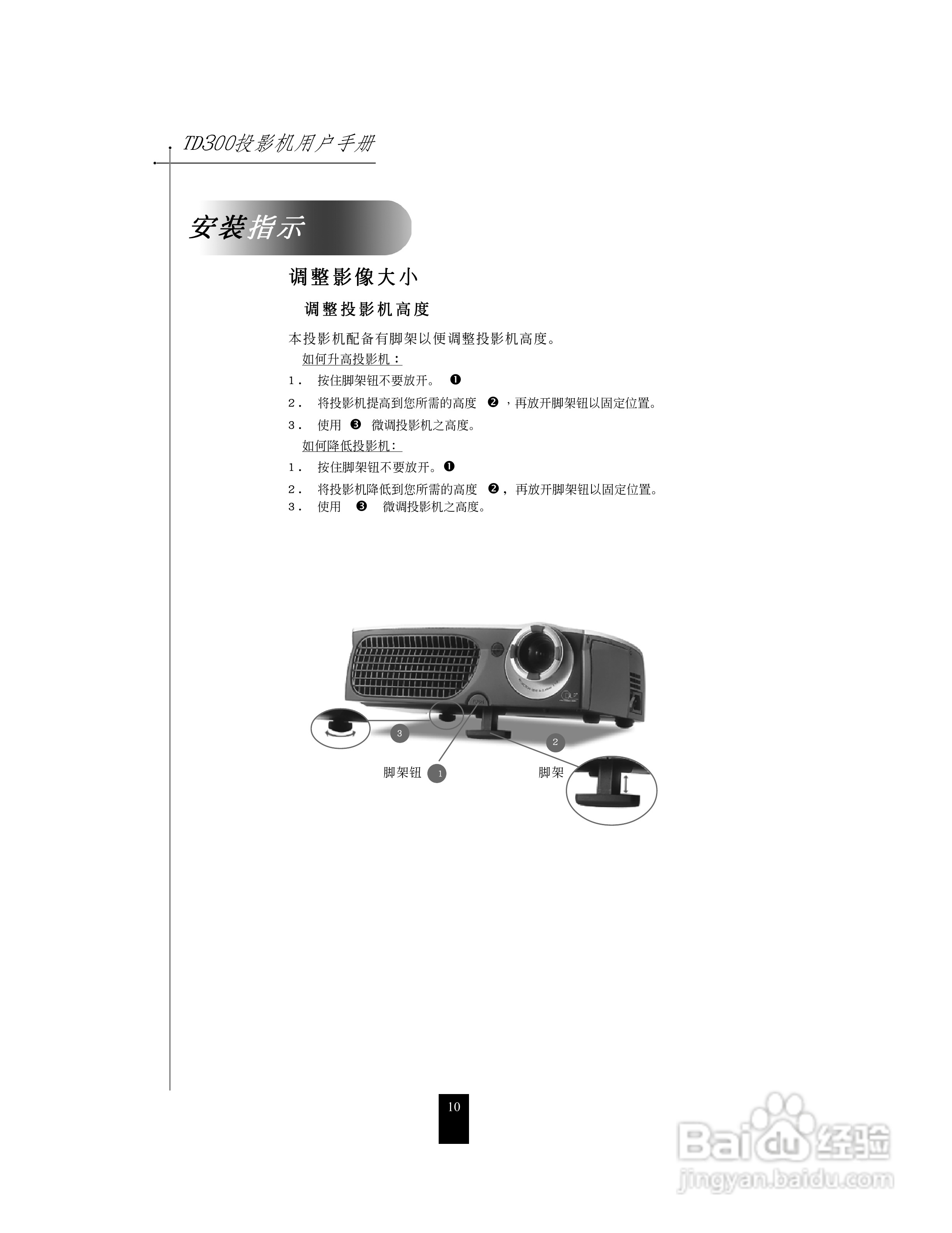 联想投影机TD300使用说明书:[1]