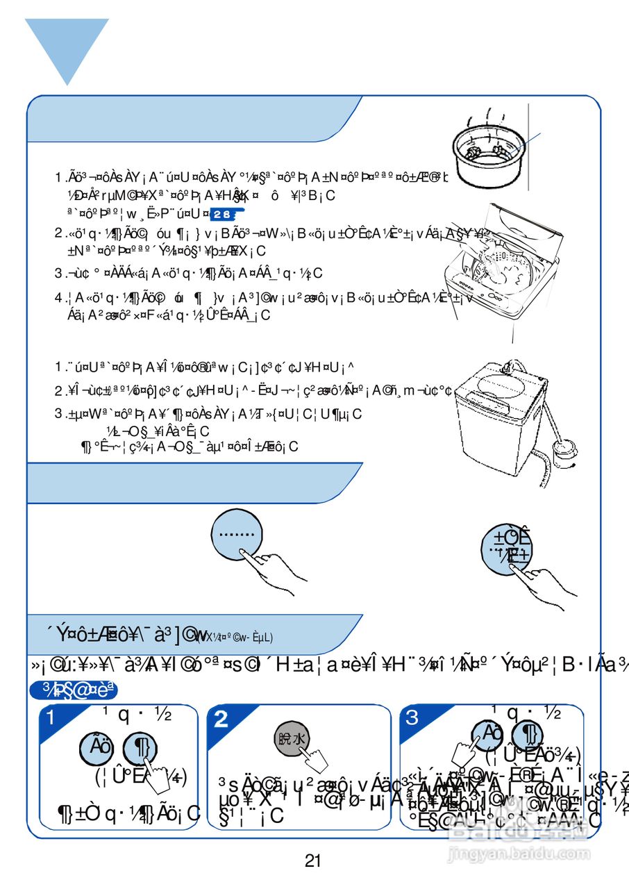三洋SW-1088AF洗衣机使用说明书:[3]