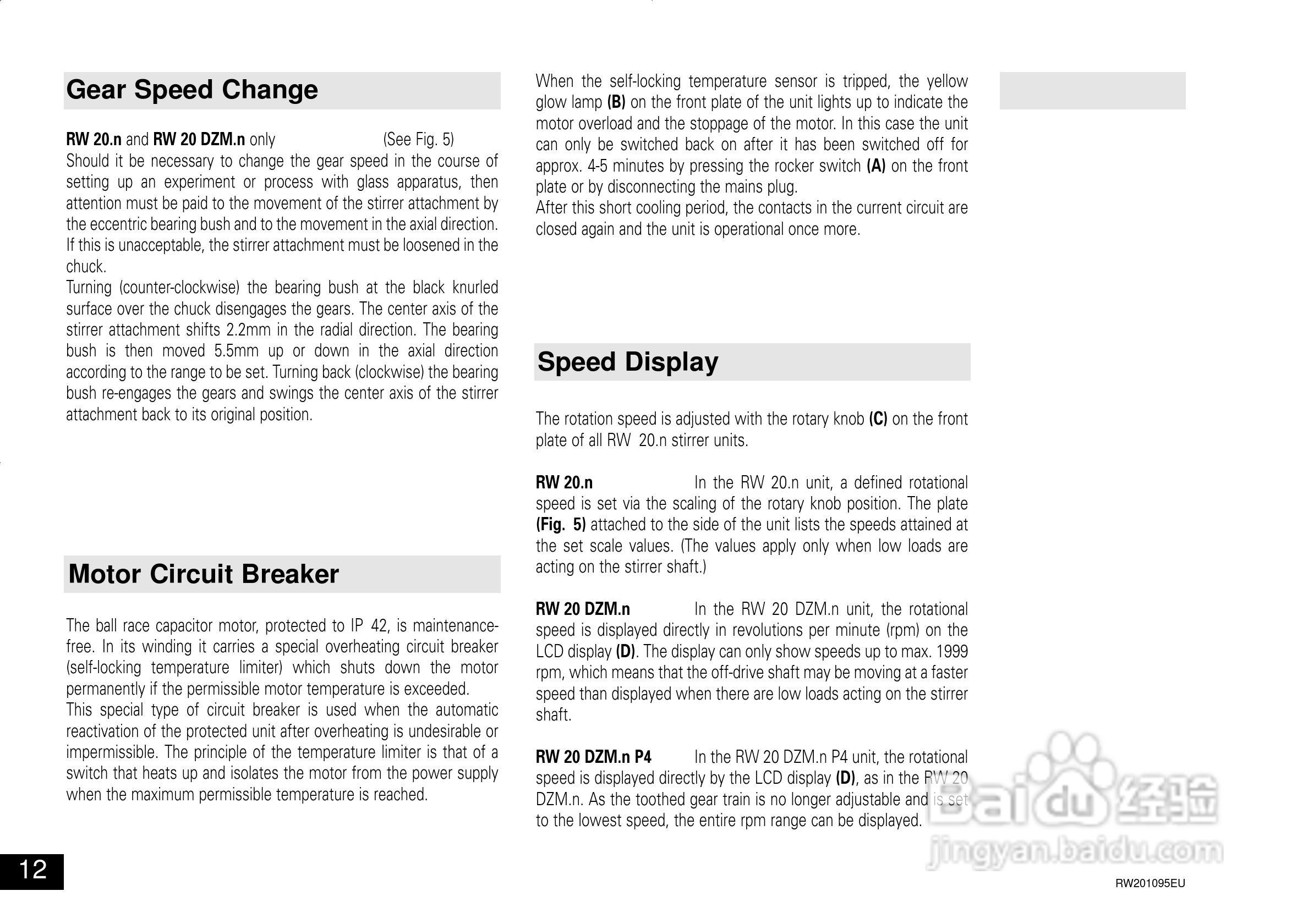 IKA RW 20 DZM.n 顶置式机械搅拌器使用说明书:[2]