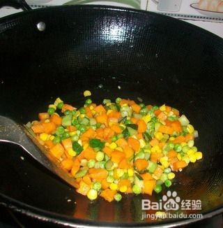 彩虹虾仁的做法