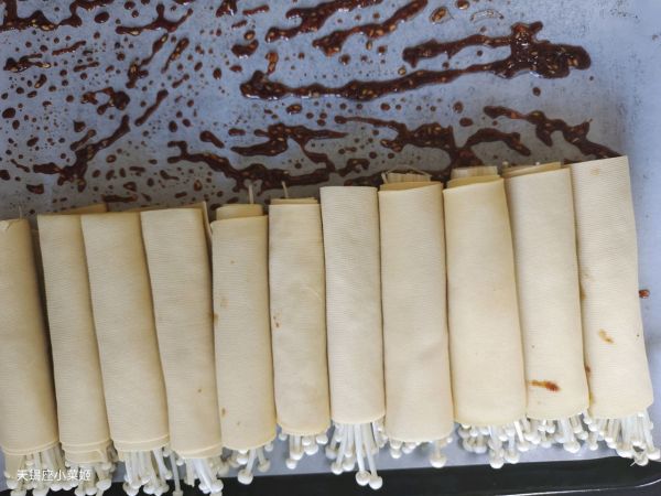 烧烤豆皮蔬菜卷