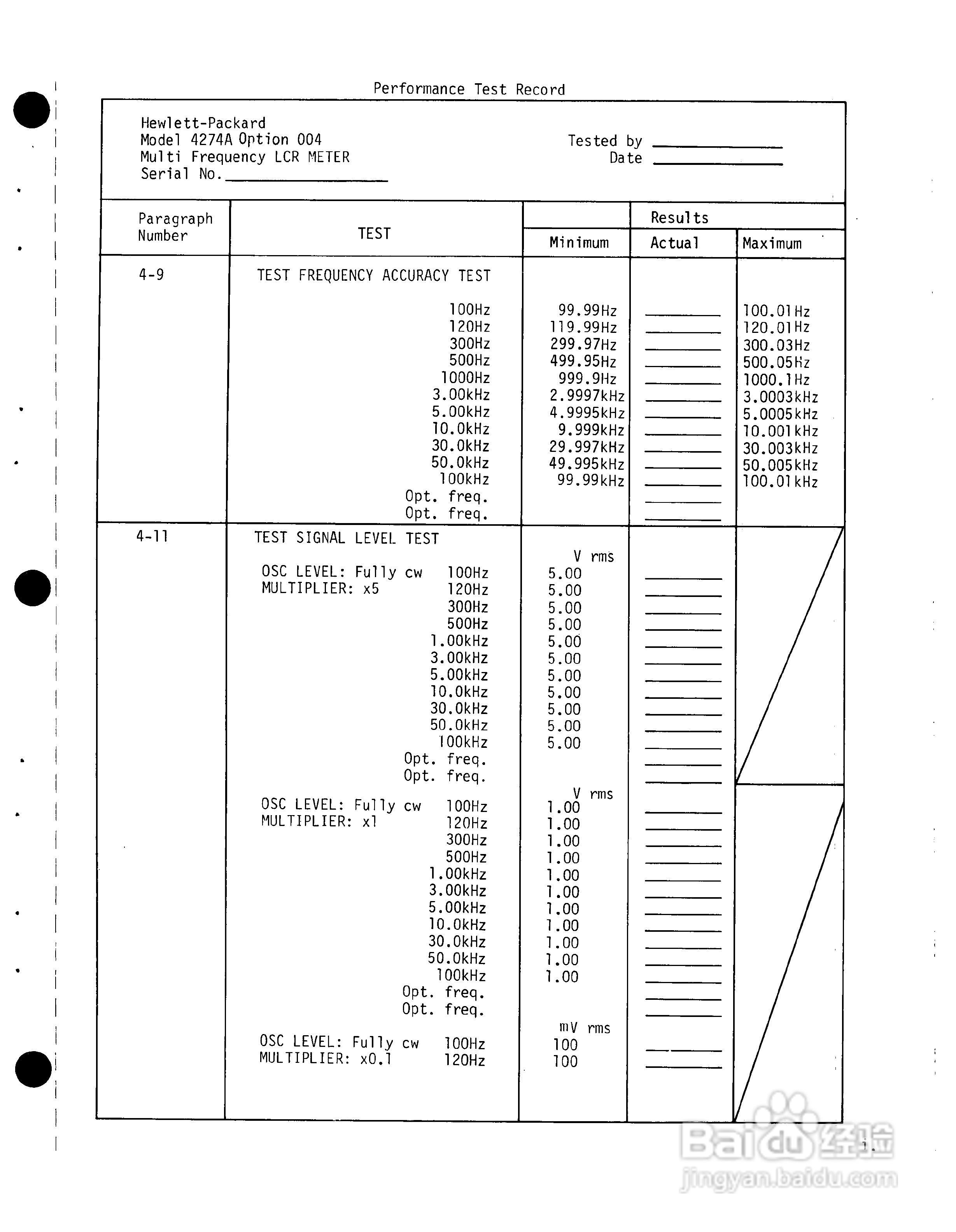 HP4274A分析仪用户使用手册:[6]