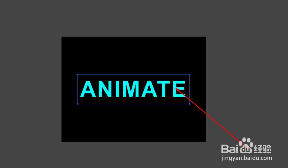 Animate如何制作闪烁的文字动画