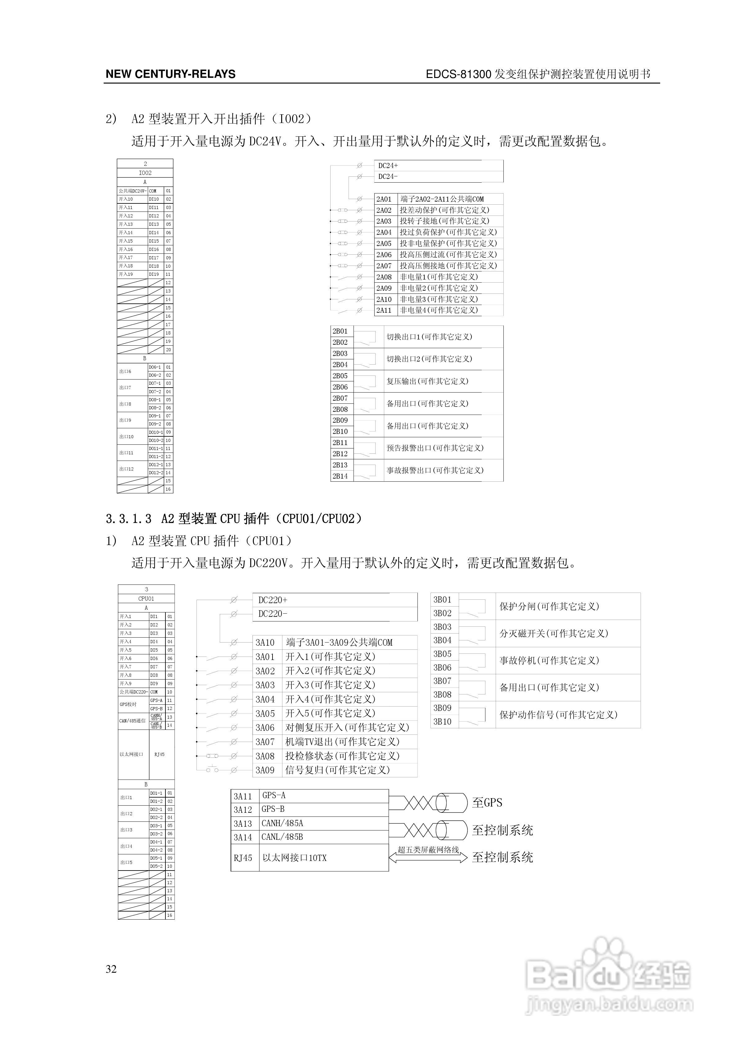 新世纪EDCS-81302发变组保护测控装置说明书:[4]