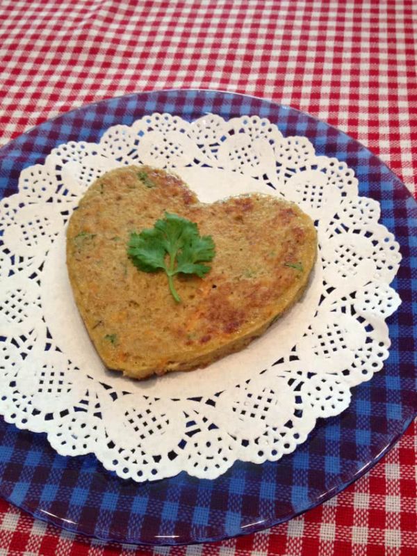 胡萝卜香菜豆渣饼