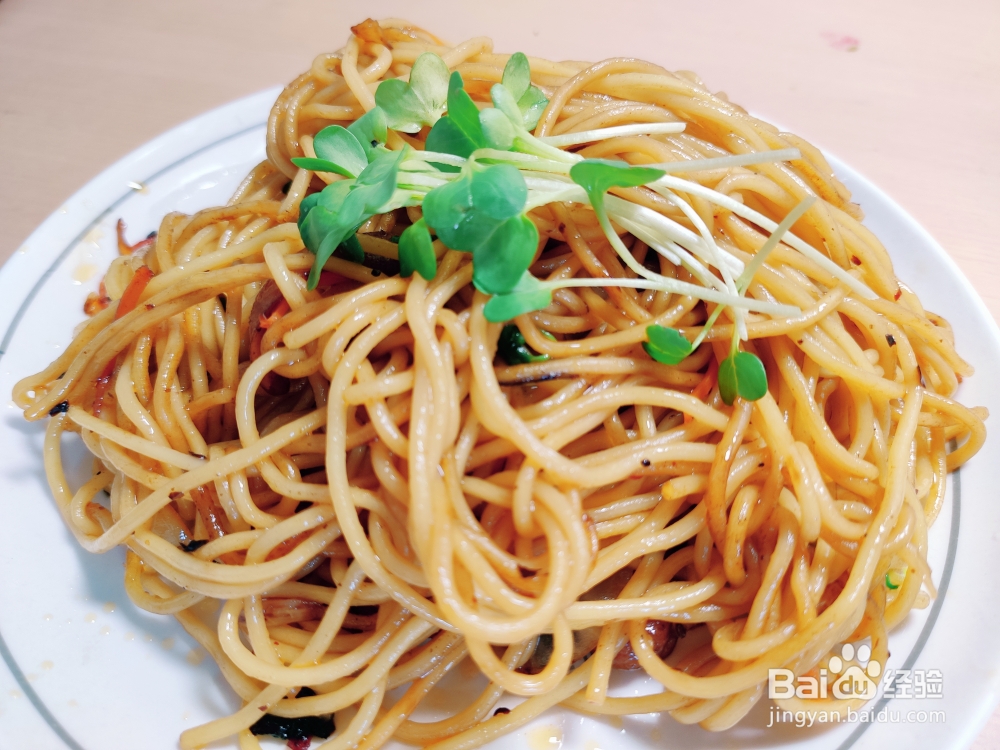 不可思议的金针菇炒面