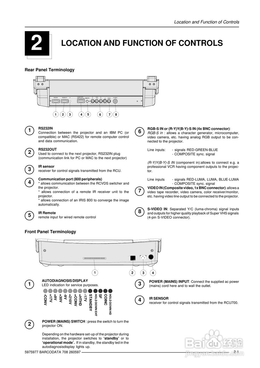 Barco巴可 DATA 708投影机说明书:[2]