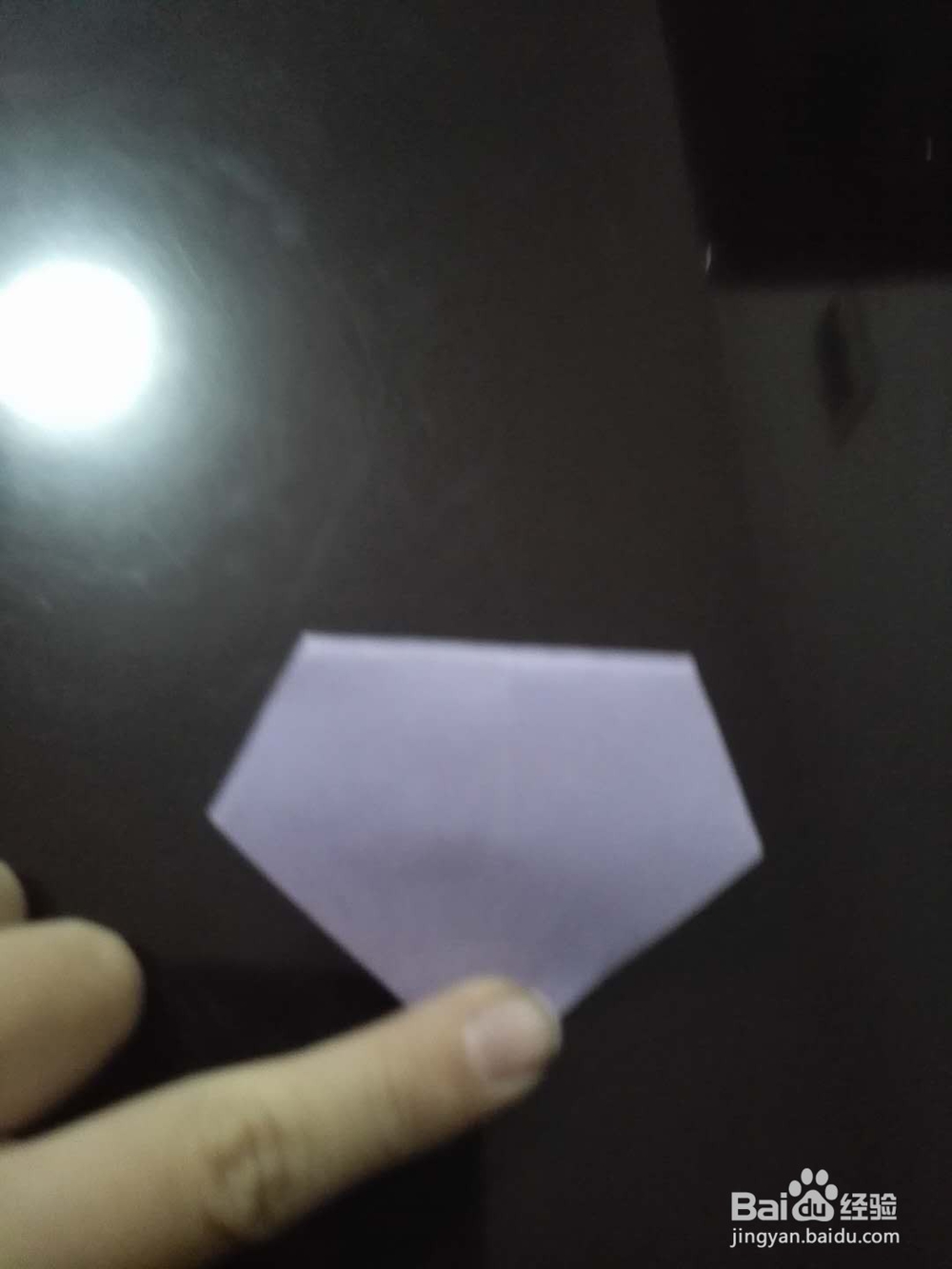 粘贴式四棱锥的折法