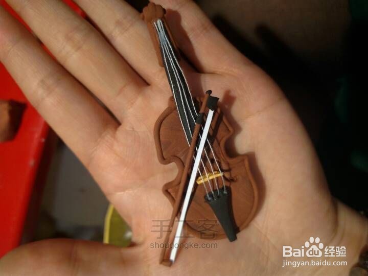 超轻黏土小提琴的制作