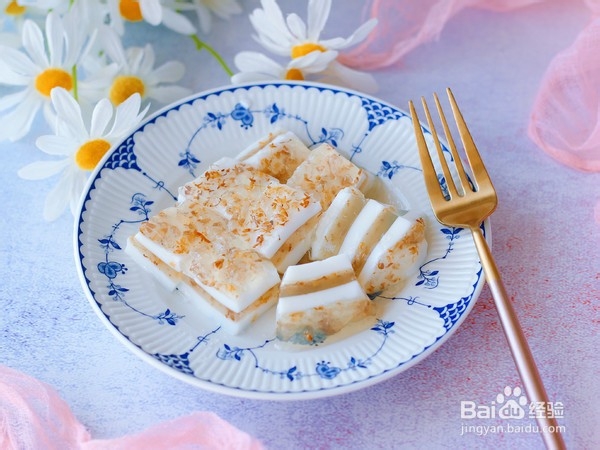 椰汁水晶桂花糕