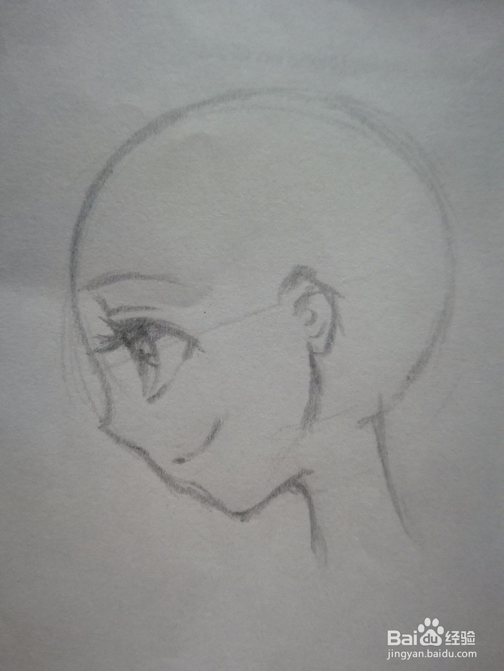 正侧面动漫人物头部和五官画法