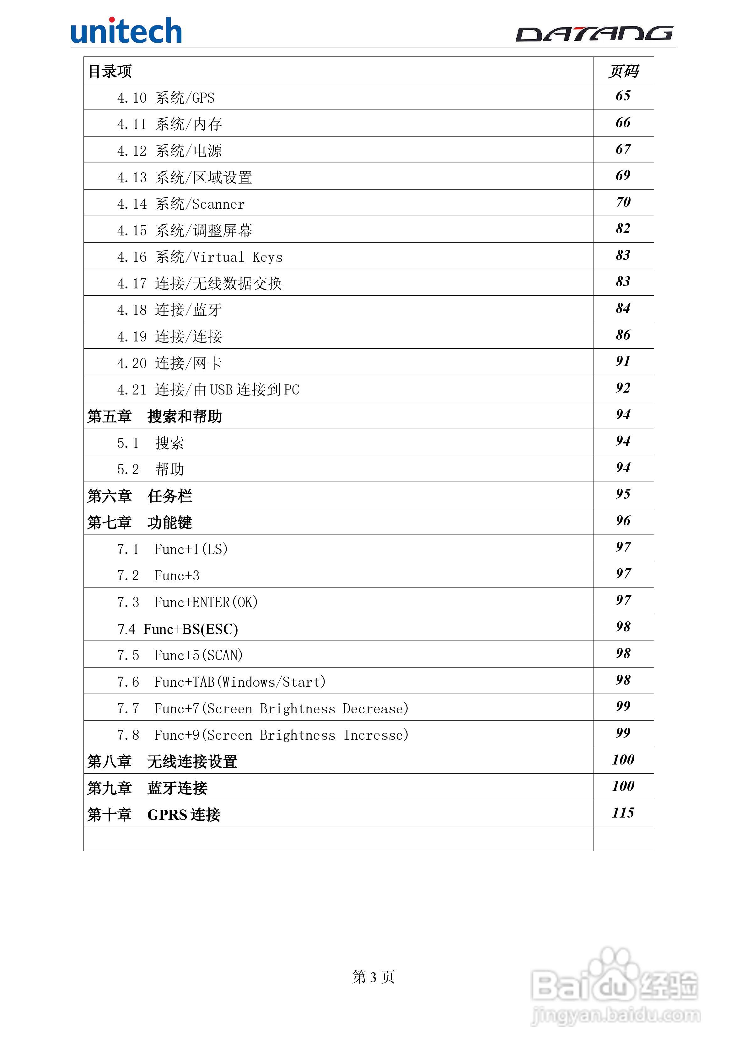 DATADG unitech PA600G掌上型数据采集器使用手册:[1]