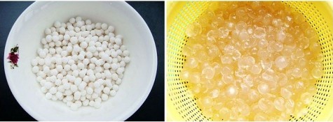 水果牛奶西米露