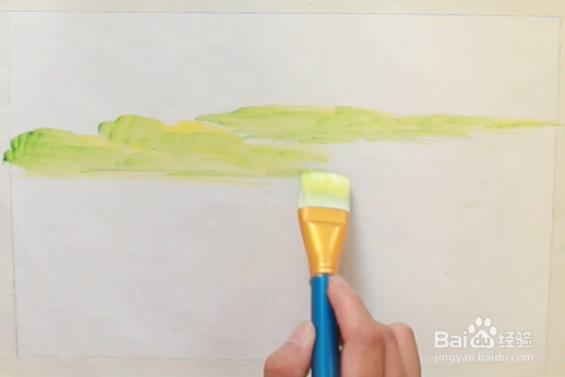 刀画教程——春天草坪的绘画方法