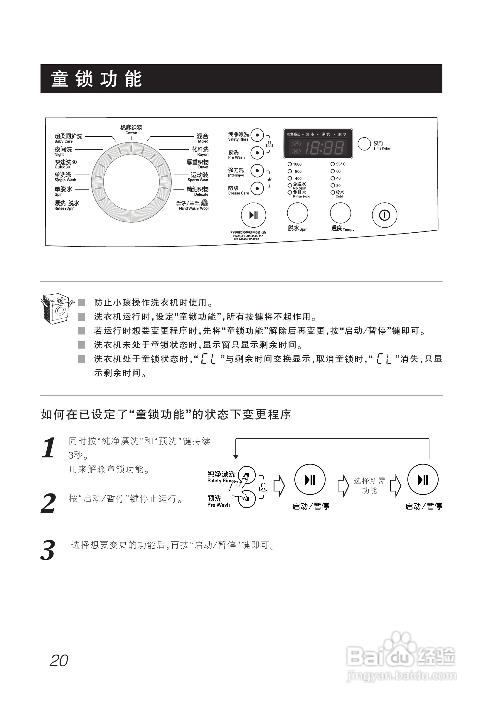 LG WD-T12270D洗衣机使用说明书:[2]
