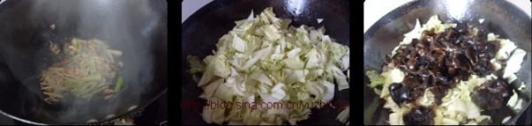 白菜木耳烩鱼丸