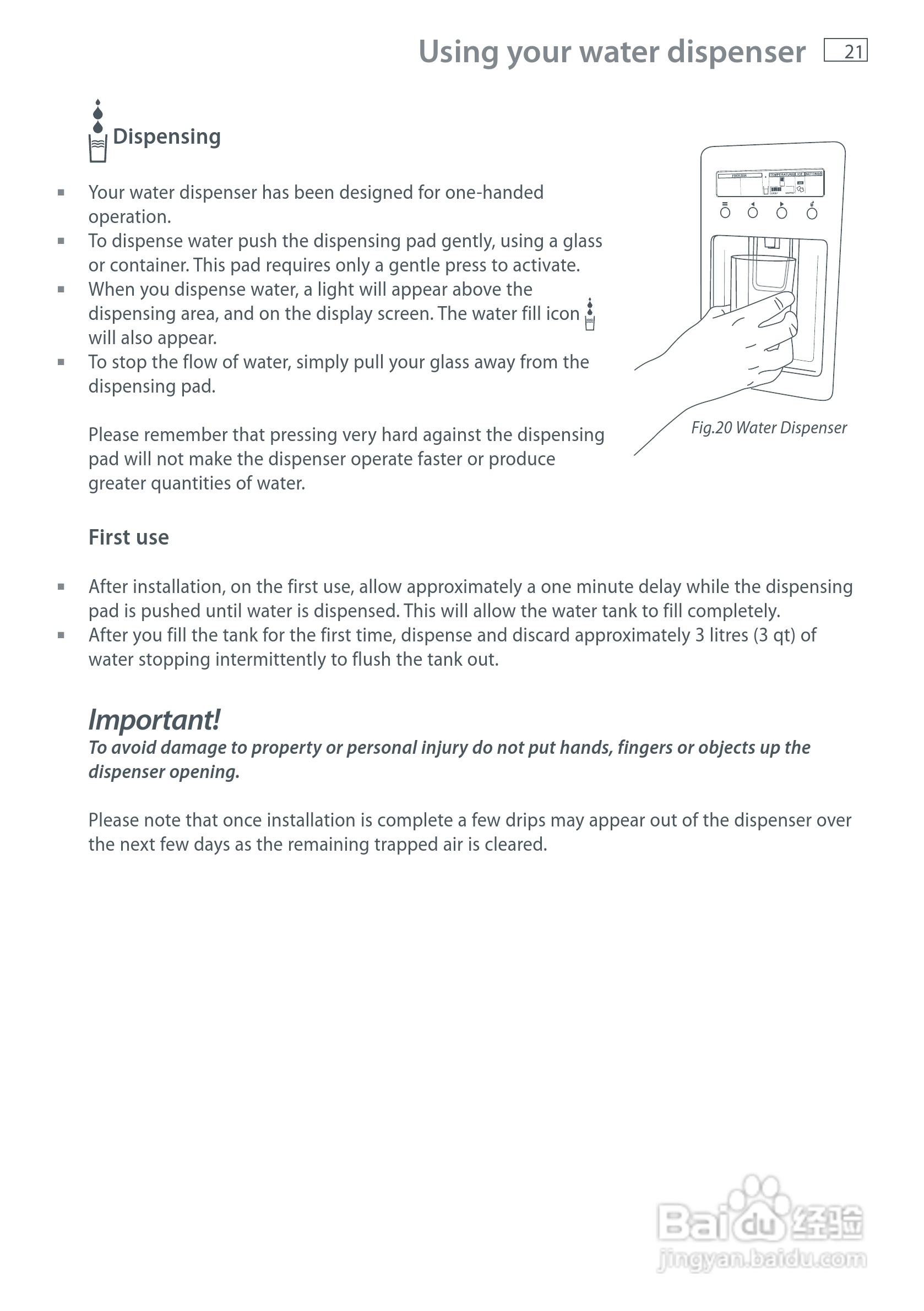 斐雪派克E522BRXFDU2冰箱说明书:[3]