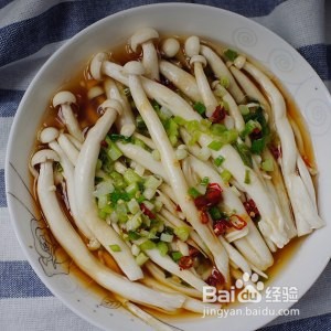 教你怎么做葱油白玉菇