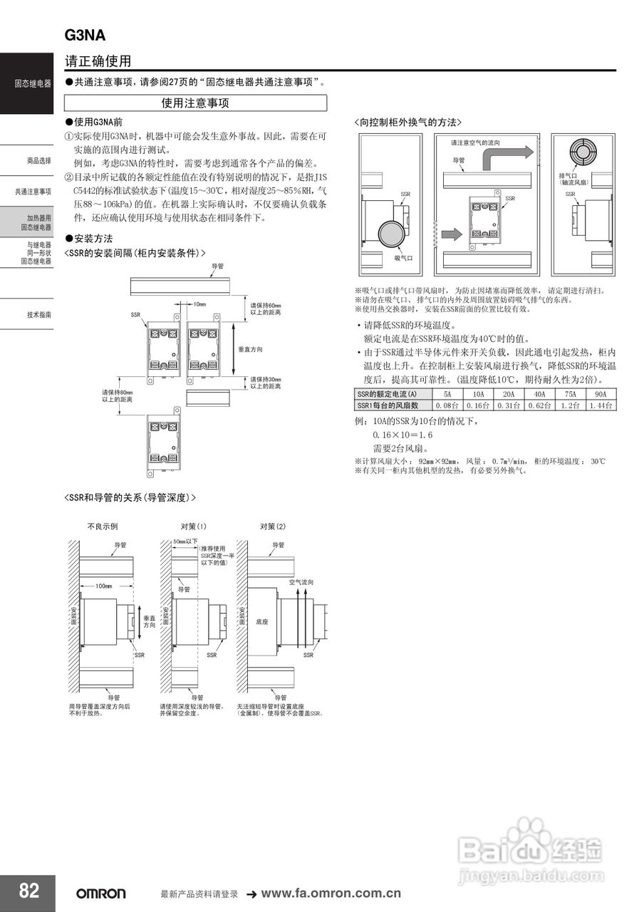 OMRON固态继电器G3NA说明书:[1]