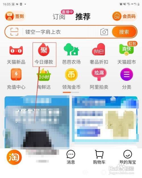 淘宝在哪里查看今日爆款呢