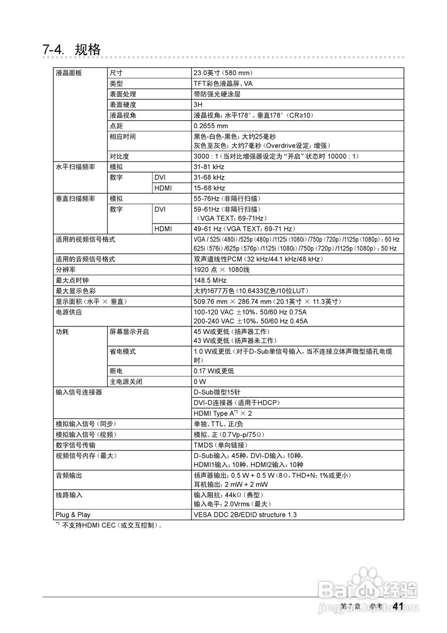 FORIS FS2331彩色液晶显示器用户手册:[5]