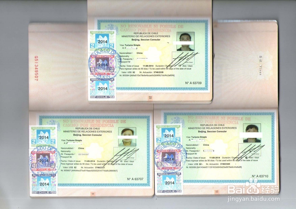 智利商务签证