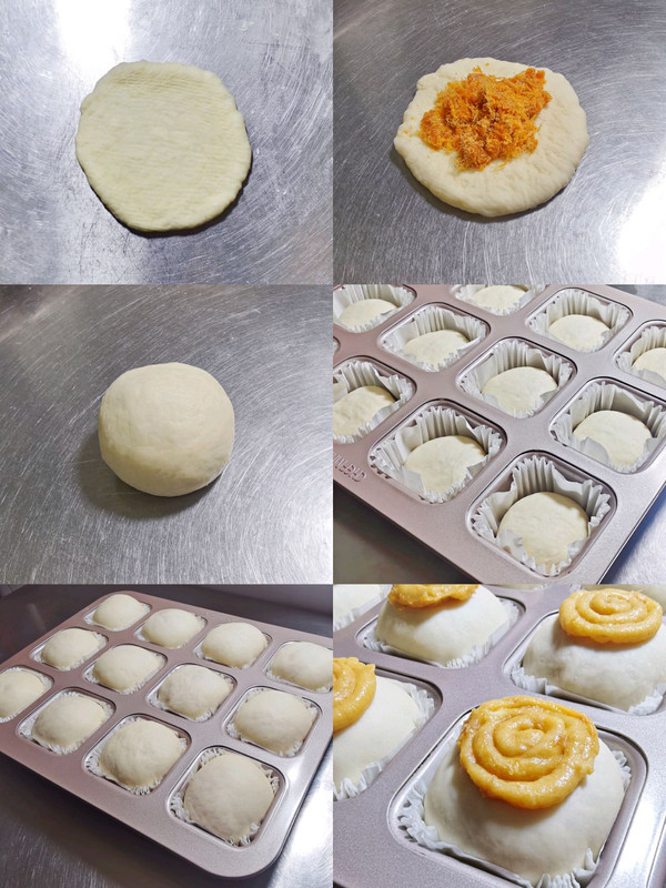 肉松酥皮小面包