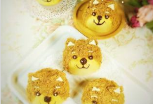 肉松柴犬豆沙面包