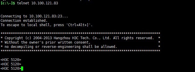 如何在华三交换机上配置Telnet远程登录