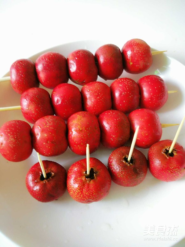 冰糖葫芦的做法