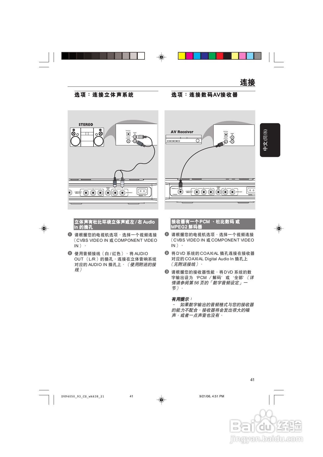 飞利浦DVP4080/93 DVD播放机使用说明书:[1]