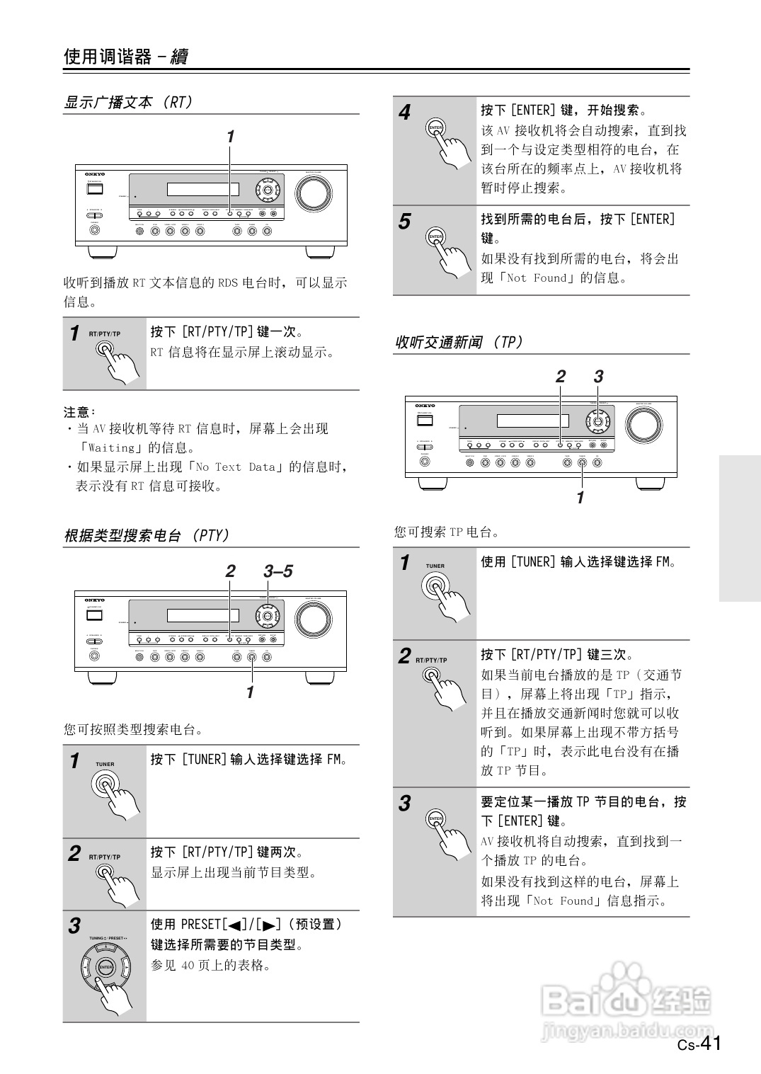 安桥AV接收机TX-SR404型使用说明书:[3]