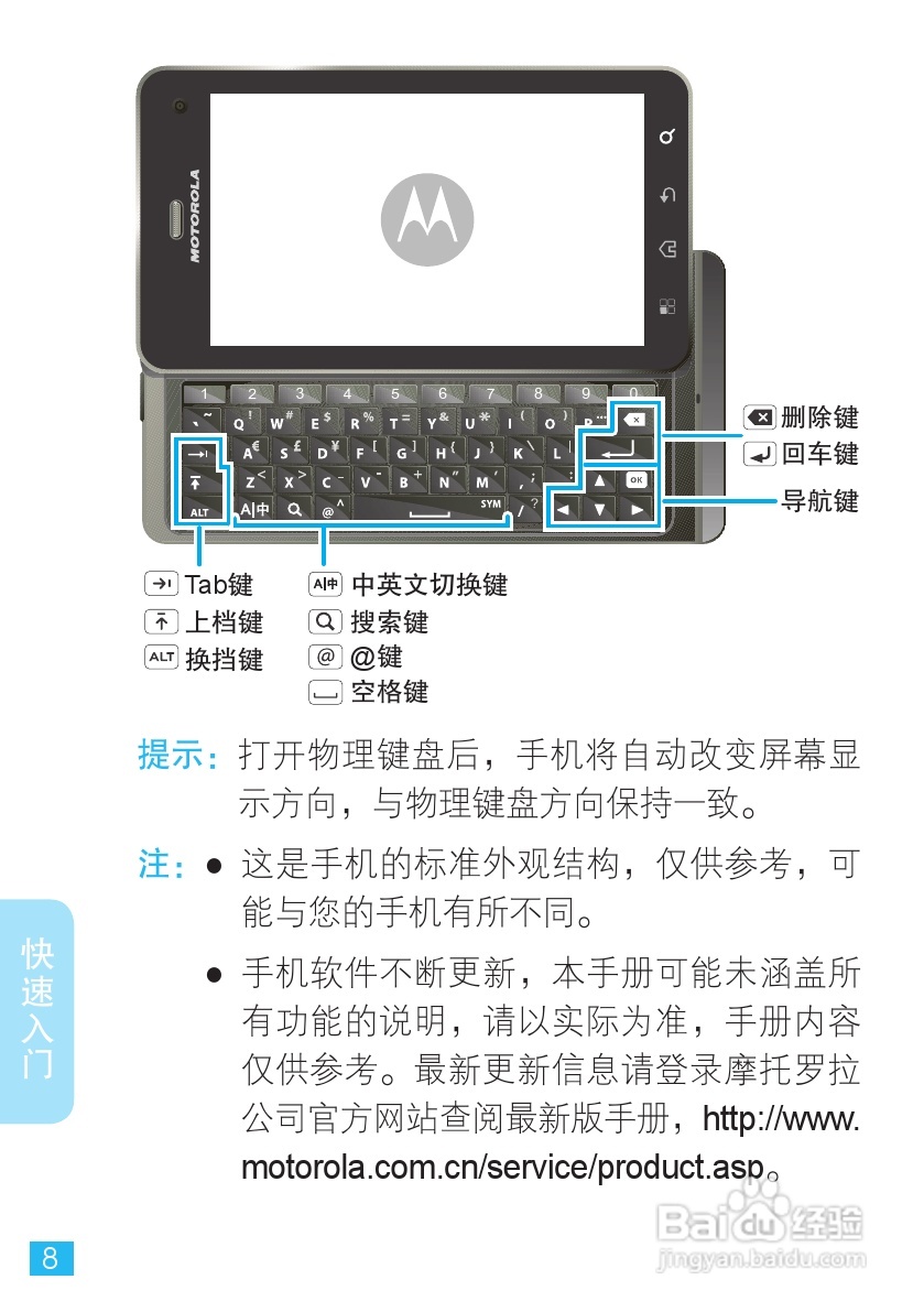 摩托罗拉XT883手机使用说明书:[1]