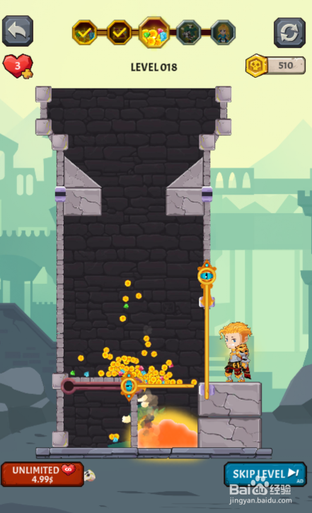 Tap Litter Fighter的LEVEL 018怎样过关