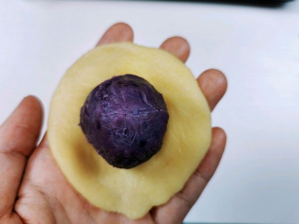 紫薯芋泥仙豆糕