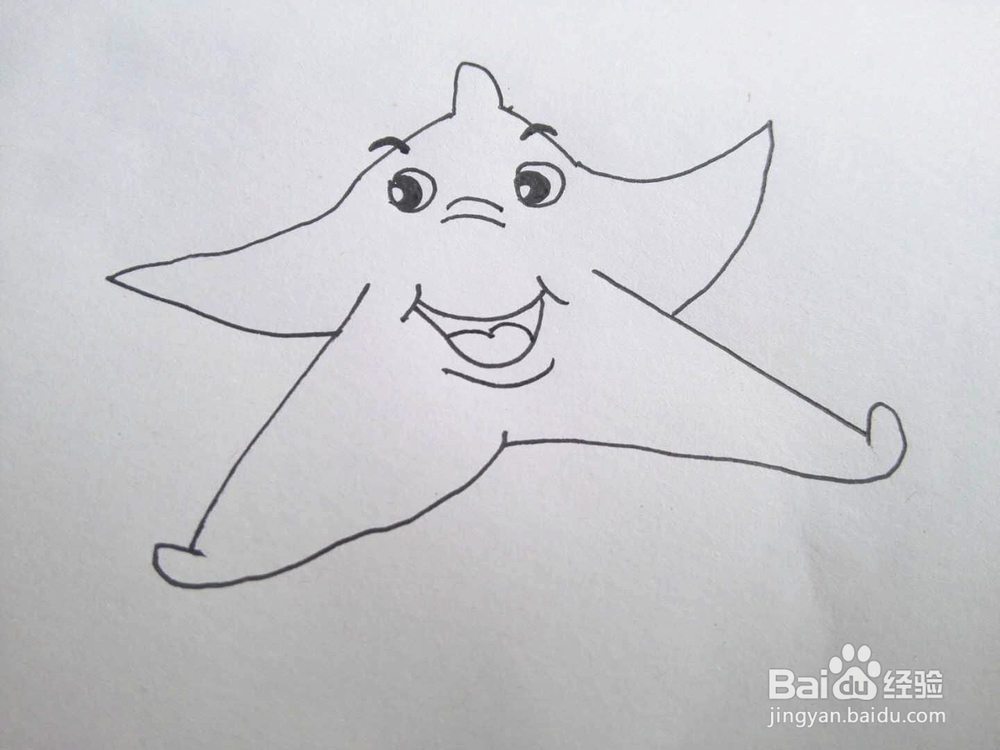 简笔画之海星的简单画法