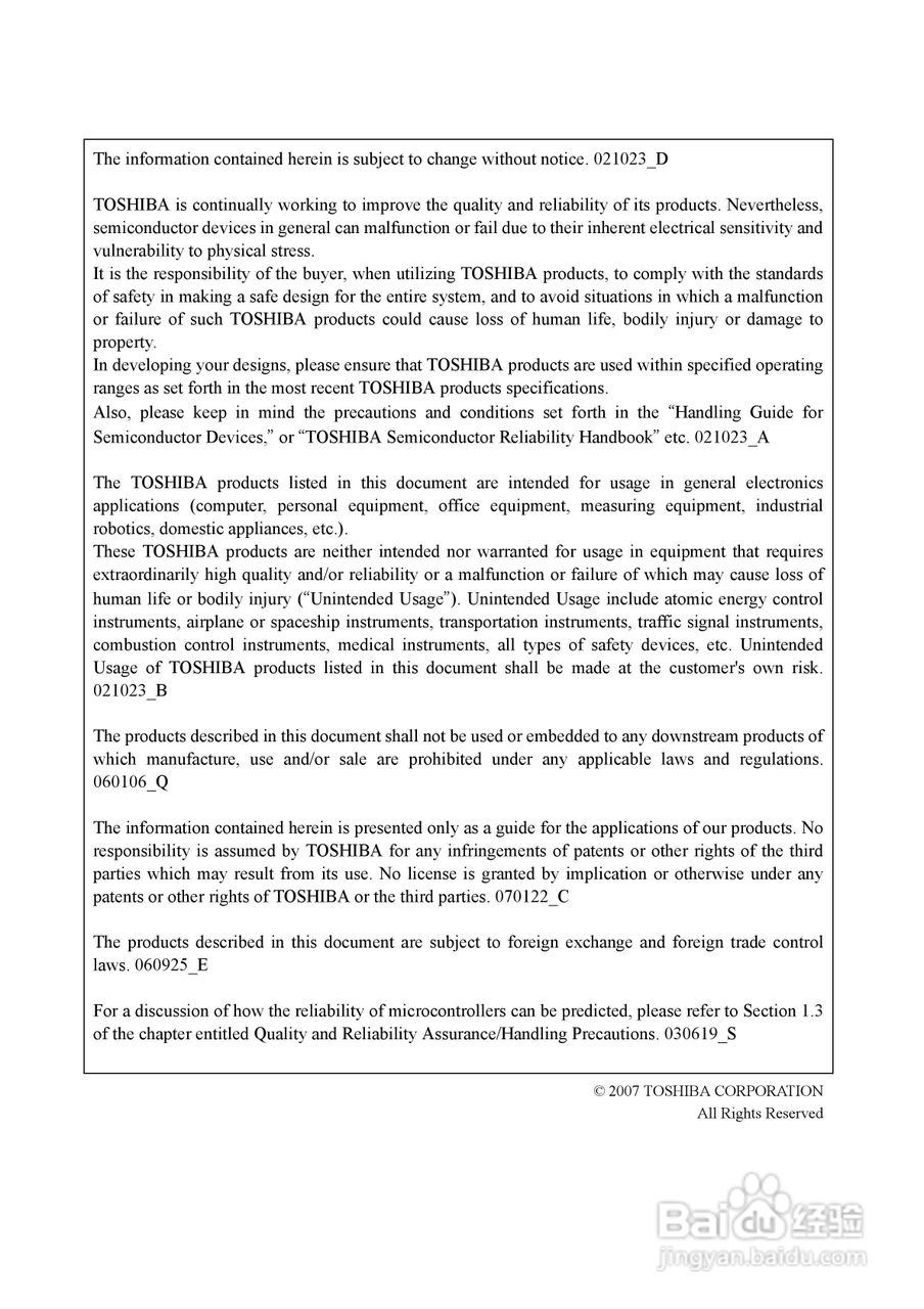 TOSHIBA TMP86PS44UG微处理器说明书:[1]