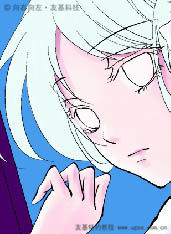 PT与PS结合怎样鼠绘唯美的蓝色卡通女孩