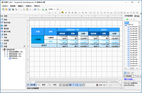 ActiveReports报表设计器美化报表模板使用方法