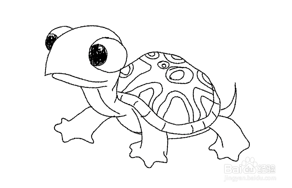 乌龟怎么简笔画