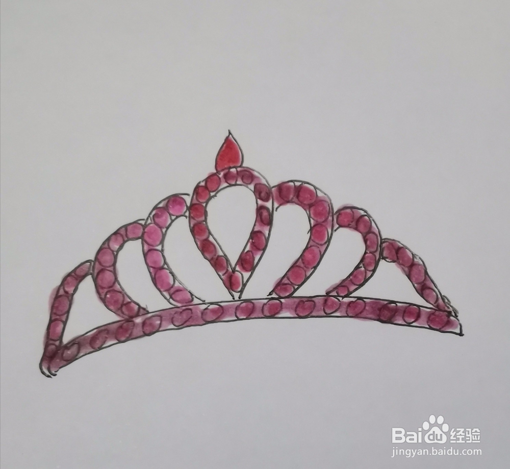 金灿烂的皇冠怎么画