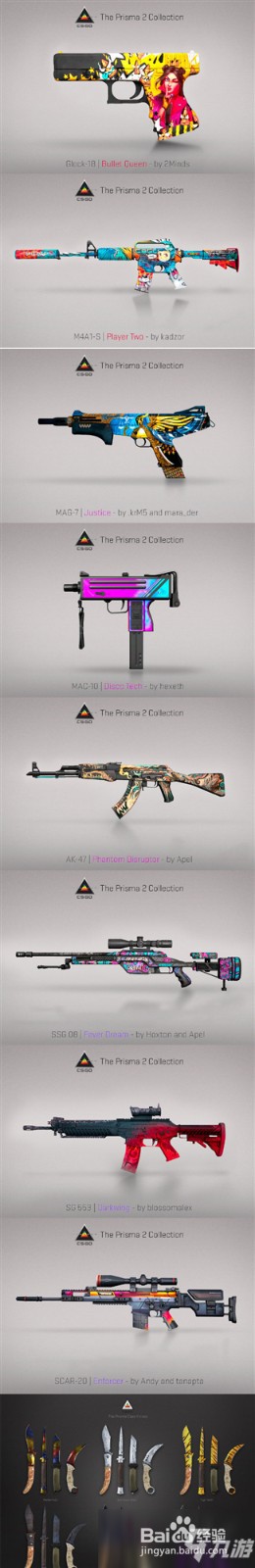 csgo新箱子(Prisma 2 Case)棱彩2出什么武器?