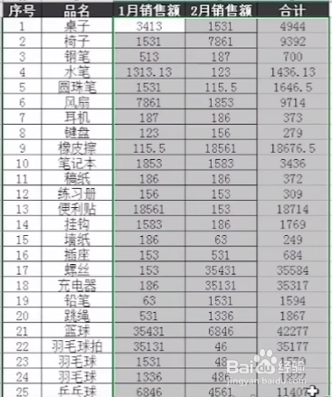Excel中的小技巧